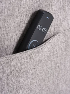 Massagestol VONSILD lysegråt stof