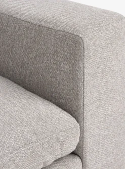 Modulsofa LUNDBY chaiselong sandfarvet stof