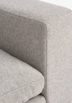 Modulsofa LUNDBY hjørne sandfarvet stof