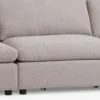 Modulsofa LUNDBY 3-pers. sandfarvet stof