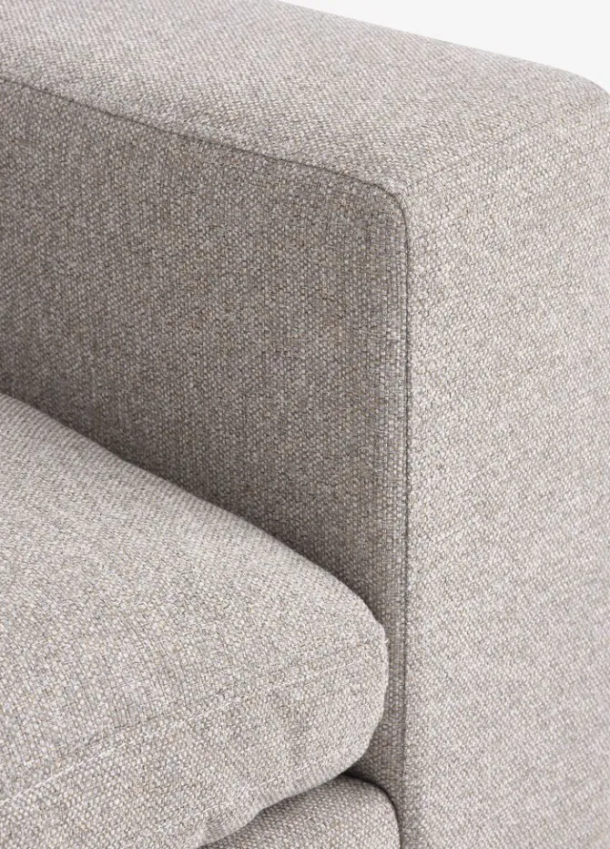 Modulsofa LUNDBY 3-pers. sandfarvet stof