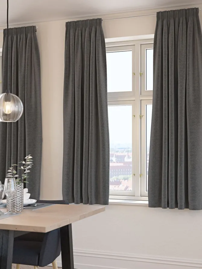 Mørklægningsgardin ALDRA 1x140x175 antracit