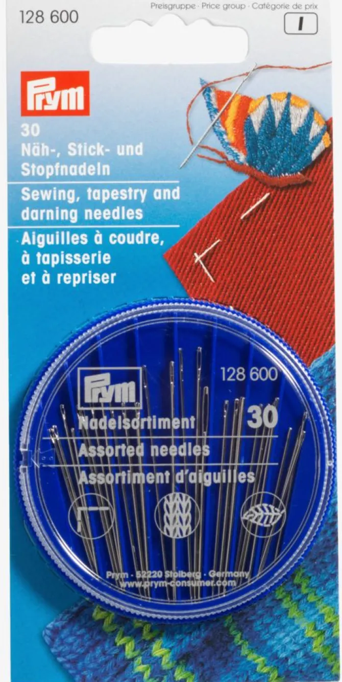 Nålesortiment i æske assorteret