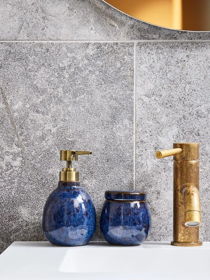 Opbevaringskrukke KALLINGE Ø9xH9 blå