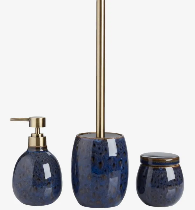 Opbevaringskrukke KALLINGE Ø9xH9 blå