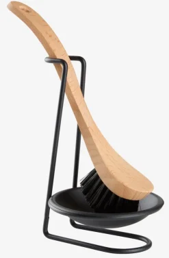 Opvaskebørsteholder ARNT Ø11xH18 cm sort rustfrit stål