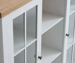 Overdel MARKSKEL 2 låger hvid/egefarve