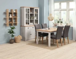 Overdel MARKSKEL 2 låger lys grå/egefarve