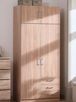 Overskab FANDRUP 97x41 2 låger lys eg