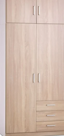 Overskab FANDRUP 97x41 2 låger lys eg