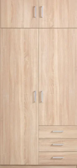 Overskab FANDRUP 97x41 2 låger lys eg