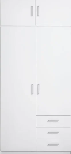 Overskab FANDRUP 97x41 2 låger hvid