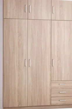 Overskab FANDRUP 145x41 3 låger lys eg