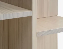 Piedestal SOLLERUP m/hylder massiv fyr