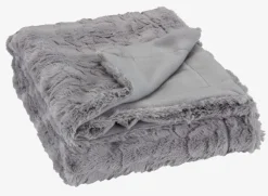 Plaid MYGGBLOM 130x170 grå