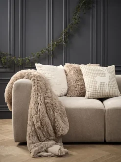 Plaid MYRFIOL 135x195 taupe