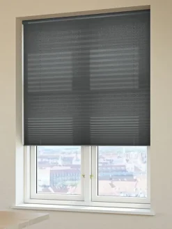 Plisségardin HOVDEN 80x160 grå trådløst