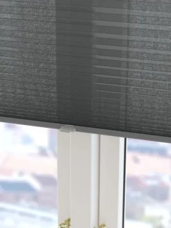 Plisségardin HOVDEN 80x160 grå trådløst