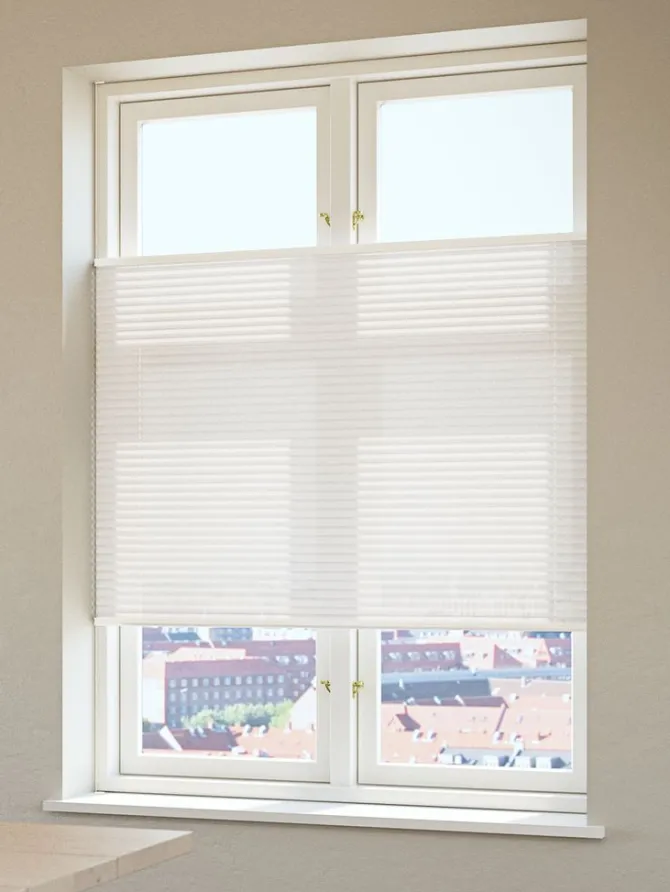 Plisségardin HVEN 60x130cm hvid up/down