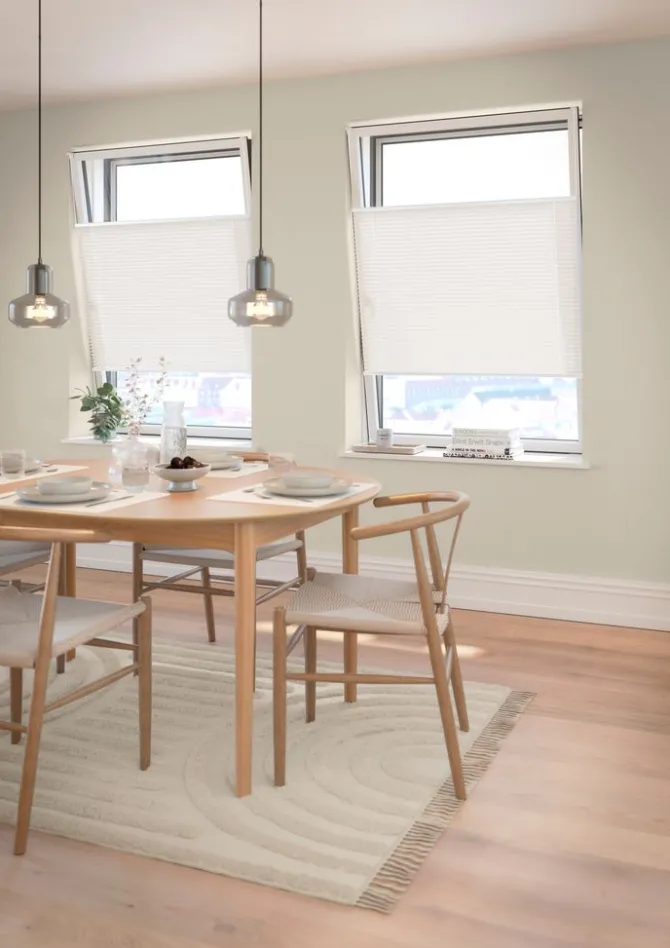 Plisségardin HVEN 60x130cm hvid up/down