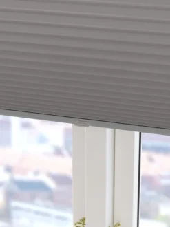 Plisségardin mørklægning FYN 80x160 grå trådløst