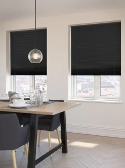 Plisségardin mørklægning FYN 80x160 sort trådløst
