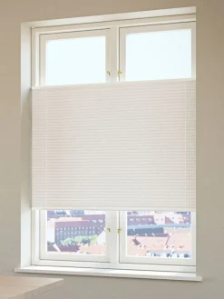 Plisségardin mørklægning HVEN 60x130cm hvid up/down