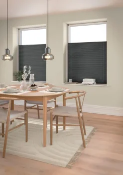 Plisségardin mørklægning HVEN 60x130cm grå up/down