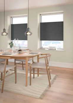 Plisségardin mørklægning HVEN 60x130cm grå up/down