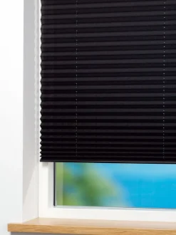 Plisségardin SALTHOLM 80x130cm sort