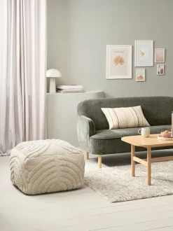 Puf HYLKE 60x60 lyst stof