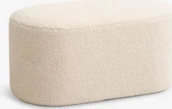 Puf OREBO 84x45 råhvid teddy