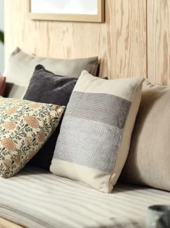 Pyntepude BERGFLETTE 45x45 beige/blå