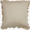 Pyntepude GULDBLOMME 45x45 beige