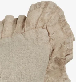 Pyntepude GULDBLOMME 45x45 beige