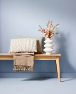 Pyntepude MYGGBLOM 35x50 beige