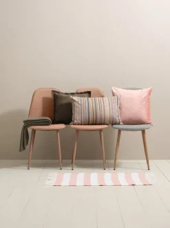 Pyntepudebetræk ERTEVIKKE 50x50 støvet rosa