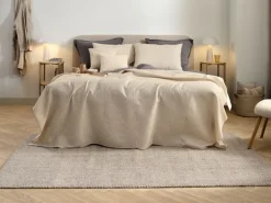 Pyntepudebetræk KORNBLOMST 40x40 beige