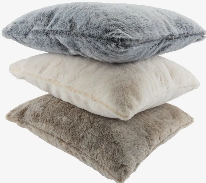 Pyntepudebetræk SMYLE 50x50 grå