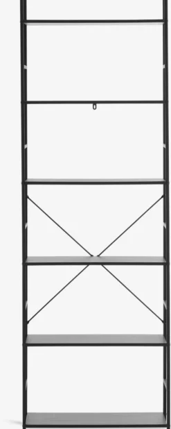 Reol ASTRUP 6 hylder sort