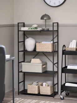 Reol ASTRUP 4 hylder sort