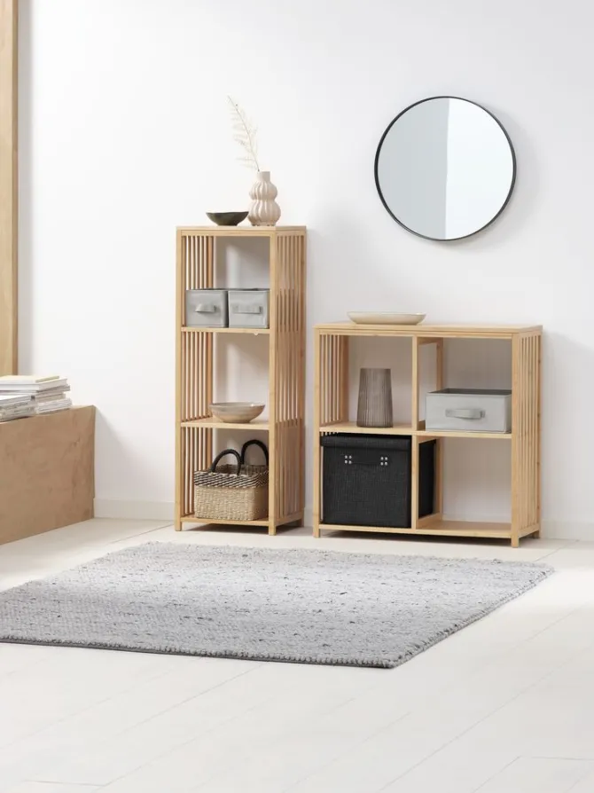 Reol BALLUM 4 hylder bambus