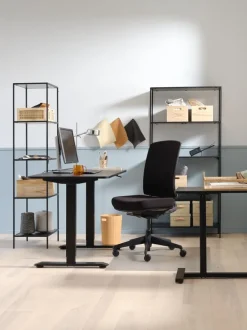 Reol HORBELEV 5 hylder bred sort