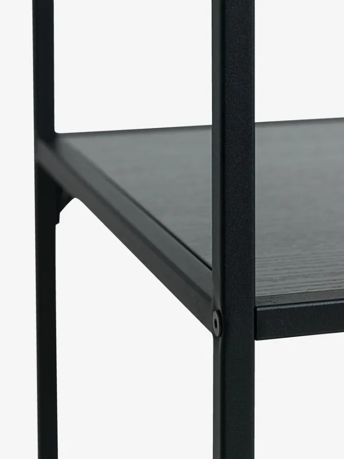 Reol HORBELEV 5 hylder smal sort