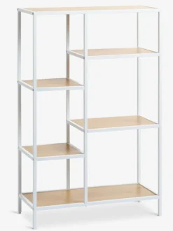 Reol TRAPPEDAL 5 hylder egefarve/hvid