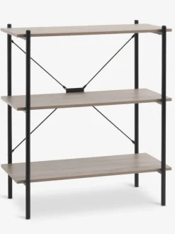 Reol VANDBORG 3 hylder eg/sort