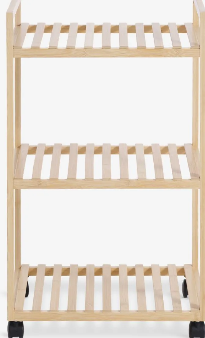 Rullebord EGTVED 3 hylder bambus