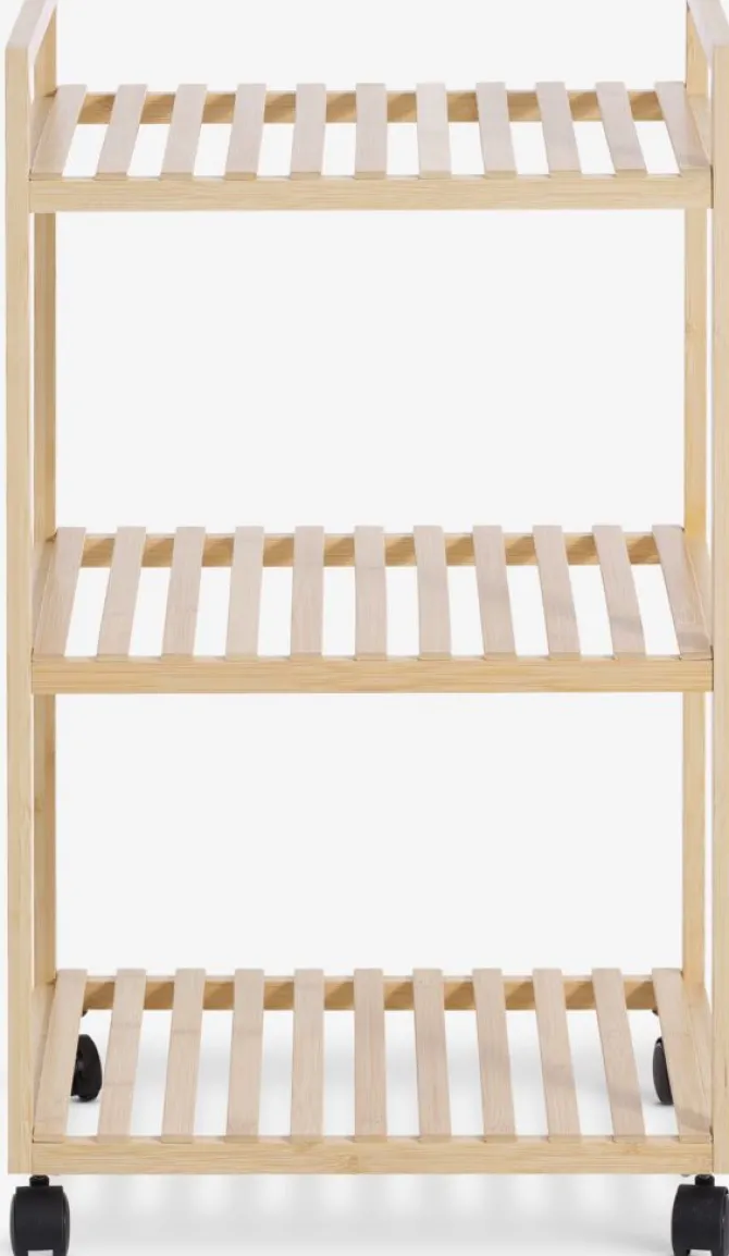 Rullebord EGTVED 3 hylder bambus
