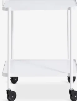 Rullebord GANGSTED 2 hylder hvid