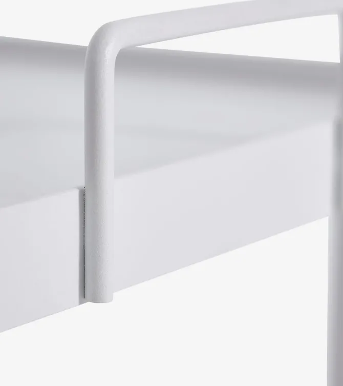 Rullebord GANGSTED 2 hylder hvid